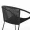 Armen Living Snack Indoor Outdoor Stackable Steel Dining Chair with Black Rope, PK2 LCSNSIBL - alternate 8